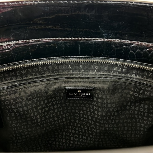 Kate Spade Elissa Croc Embossed Laptop Bag - Picture 10 of 15